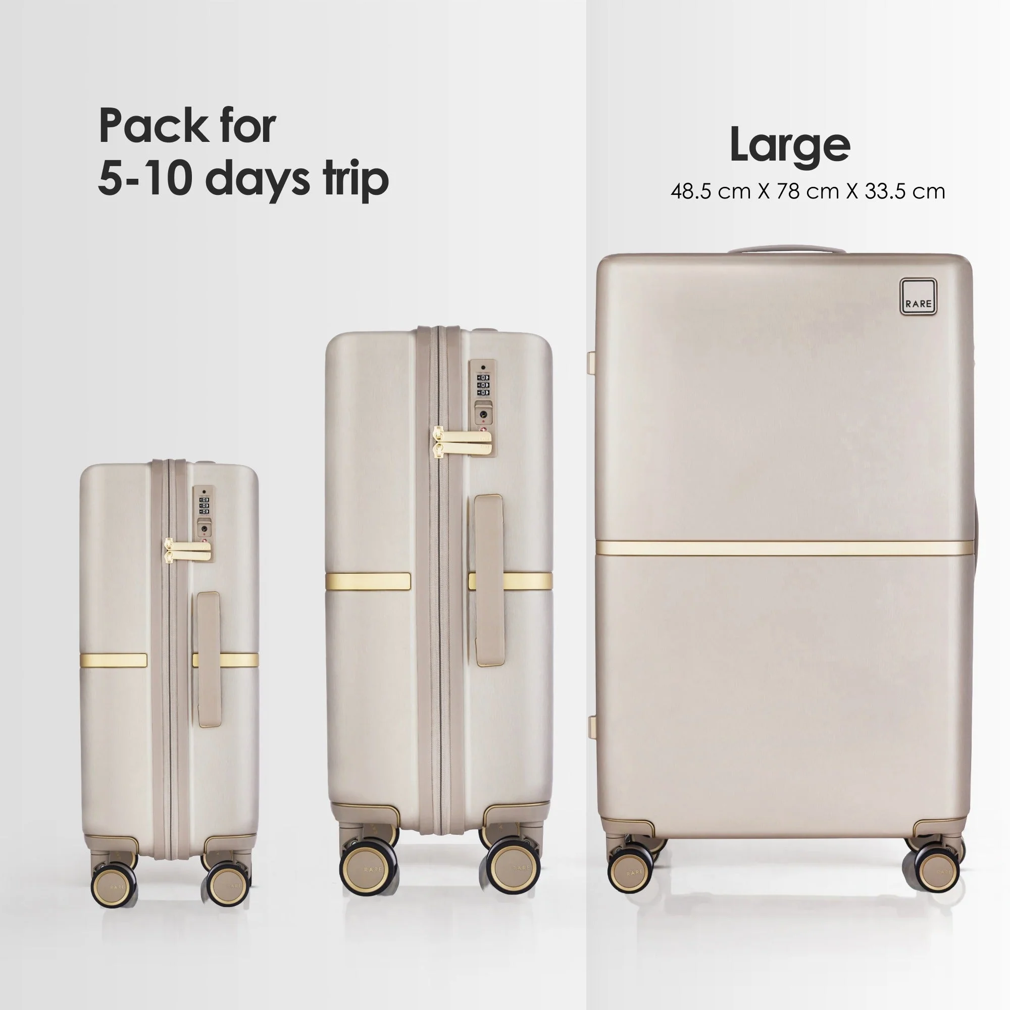 RARE RABBIT Tony Trolley – Hard Shell Polycarbonate Luggage - Image 176