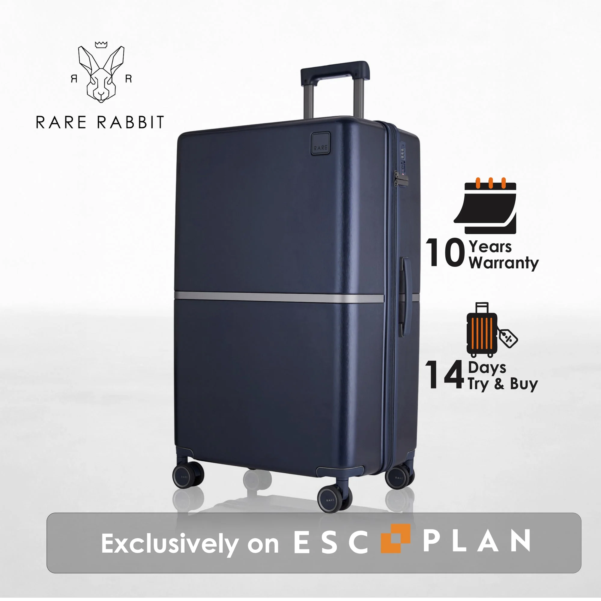 RARE RABBIT Tony Trolley – Hard Shell Polycarbonate Luggage - Image 208