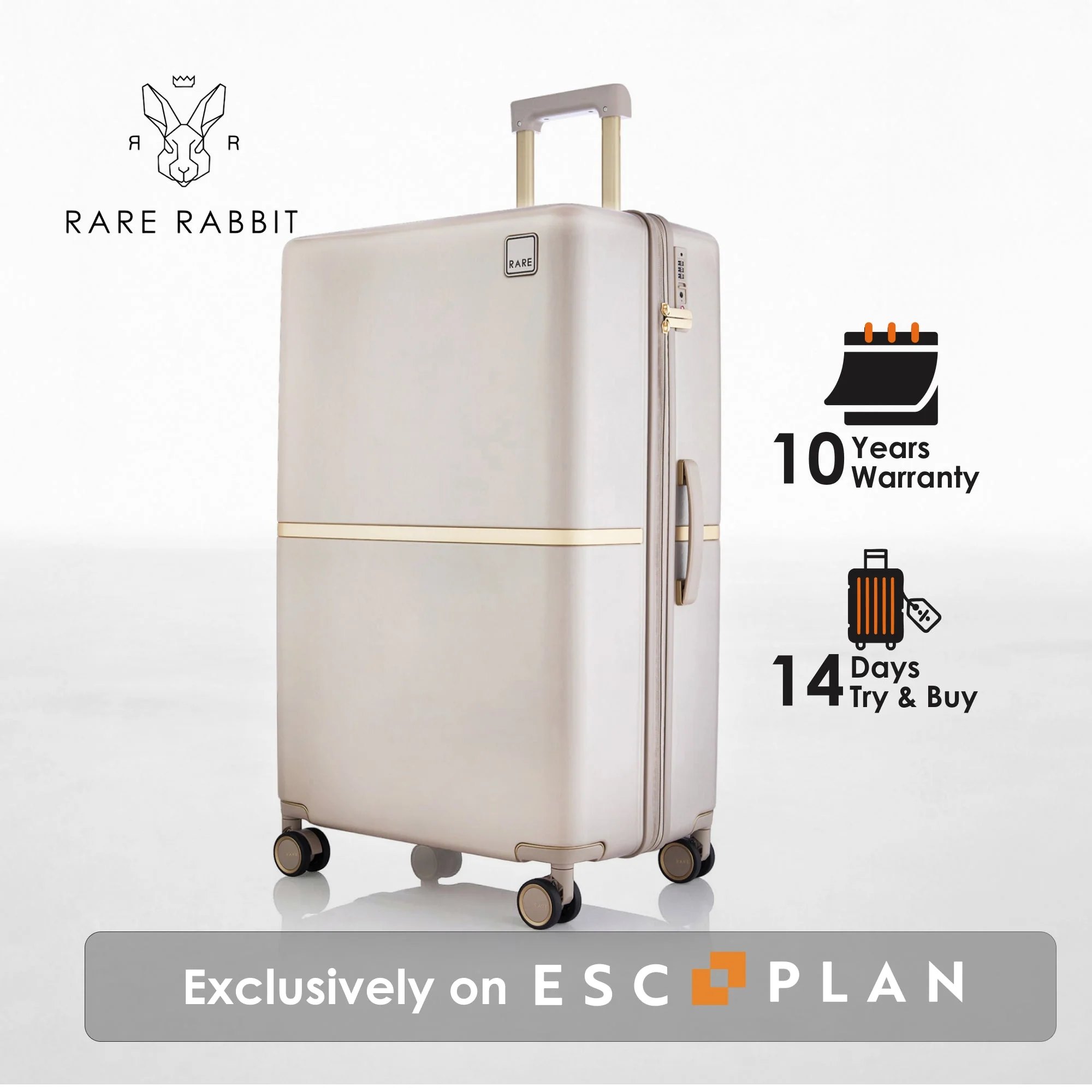 RARE RABBIT Tony Trolley – Hard Shell Polycarbonate Luggage - Image 213