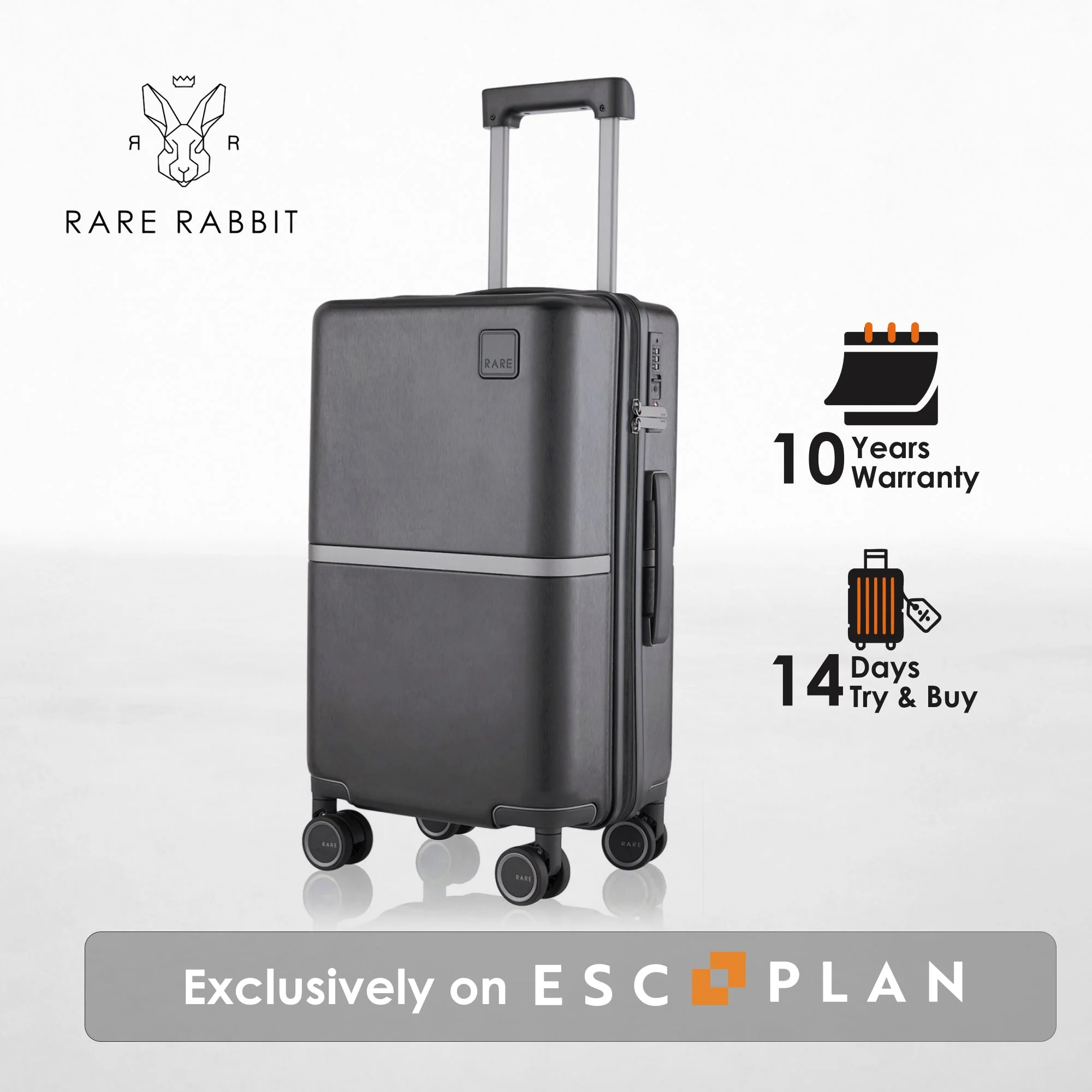 RARE RABBIT Tony Trolley – Hard Shell Polycarbonate Luggage - Image 215