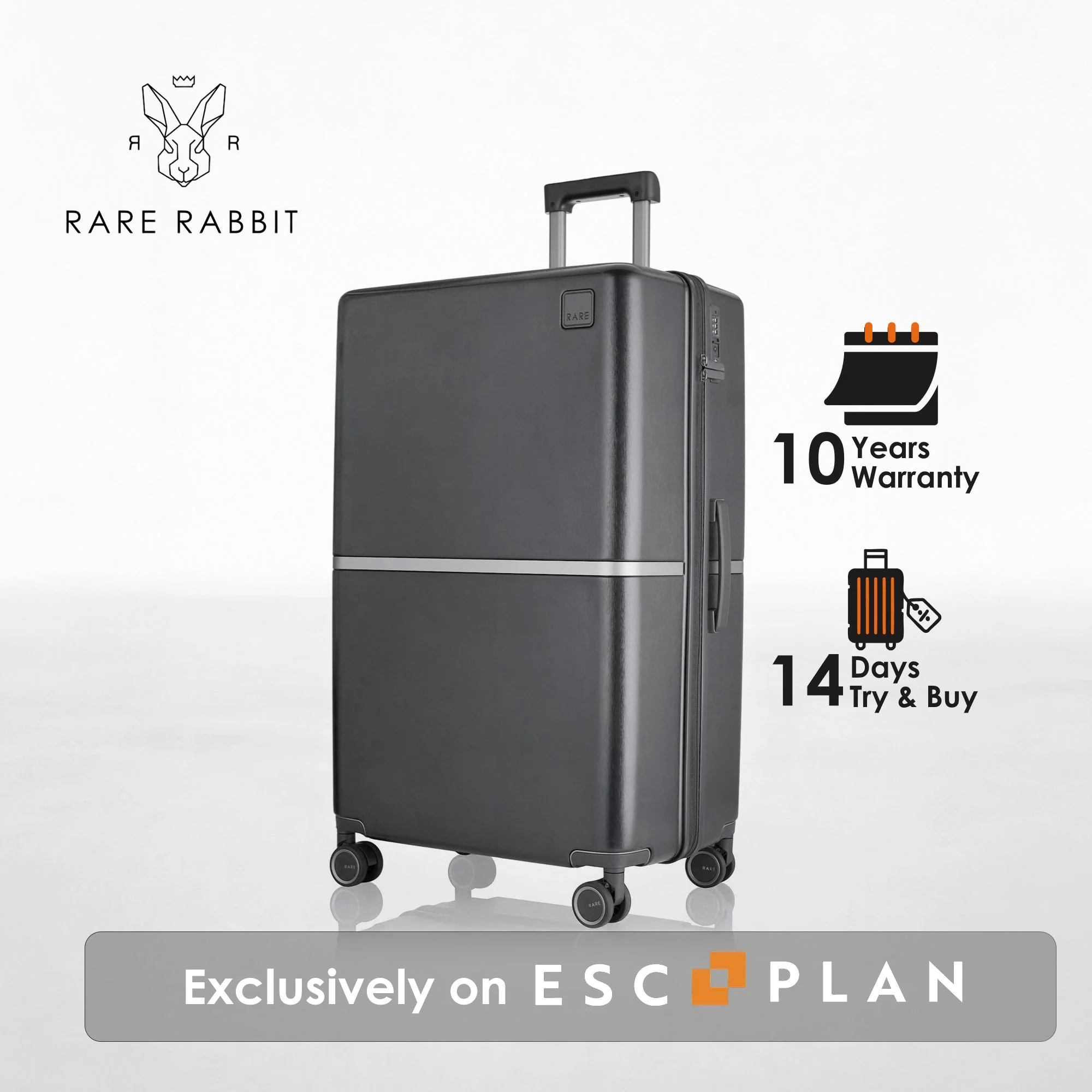 RARE RABBIT Tony Trolley – Hard Shell Polycarbonate Luggage - Image 217