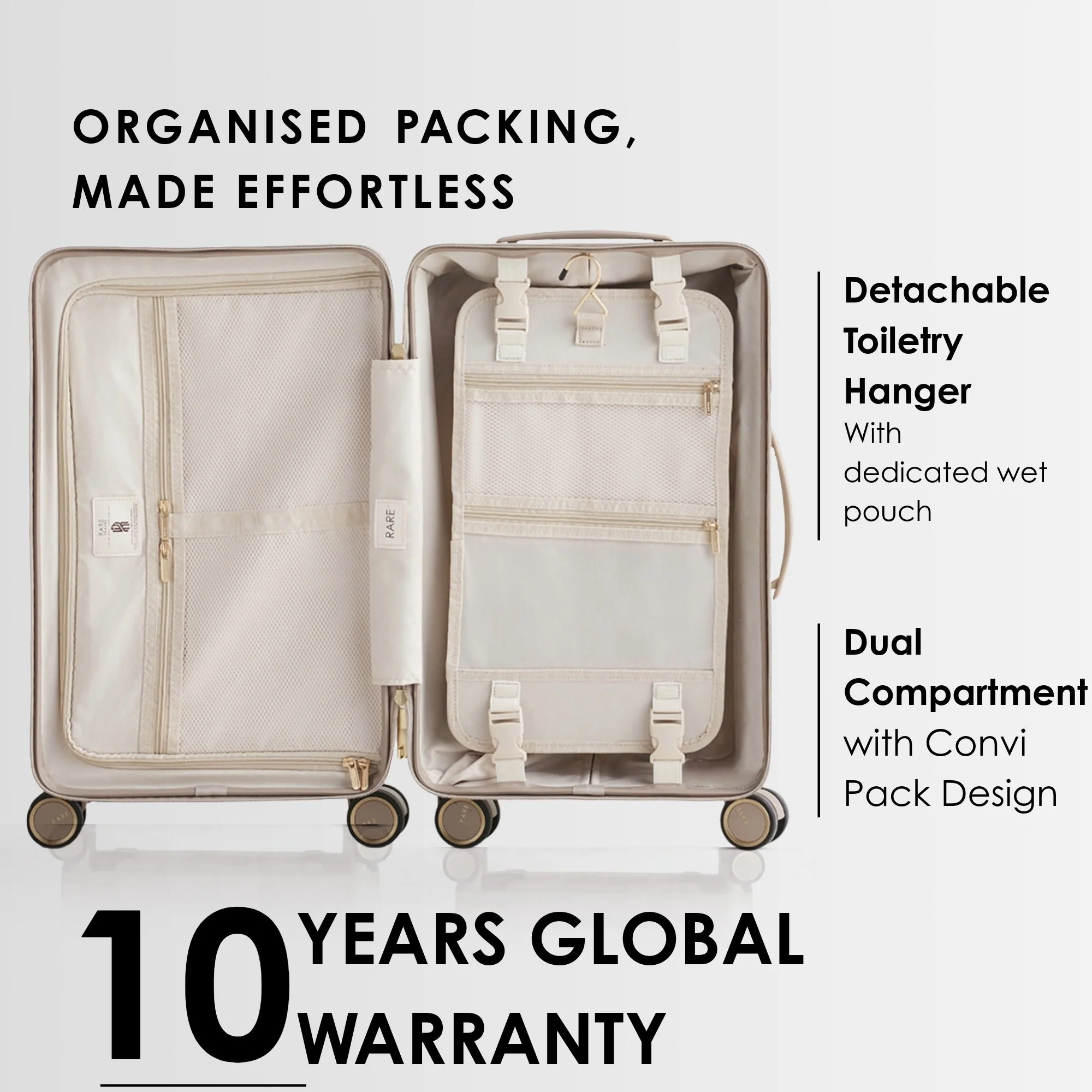 RARE RABBIT Tony Trolley – Hard Shell Polycarbonate Luggage - Image 222
