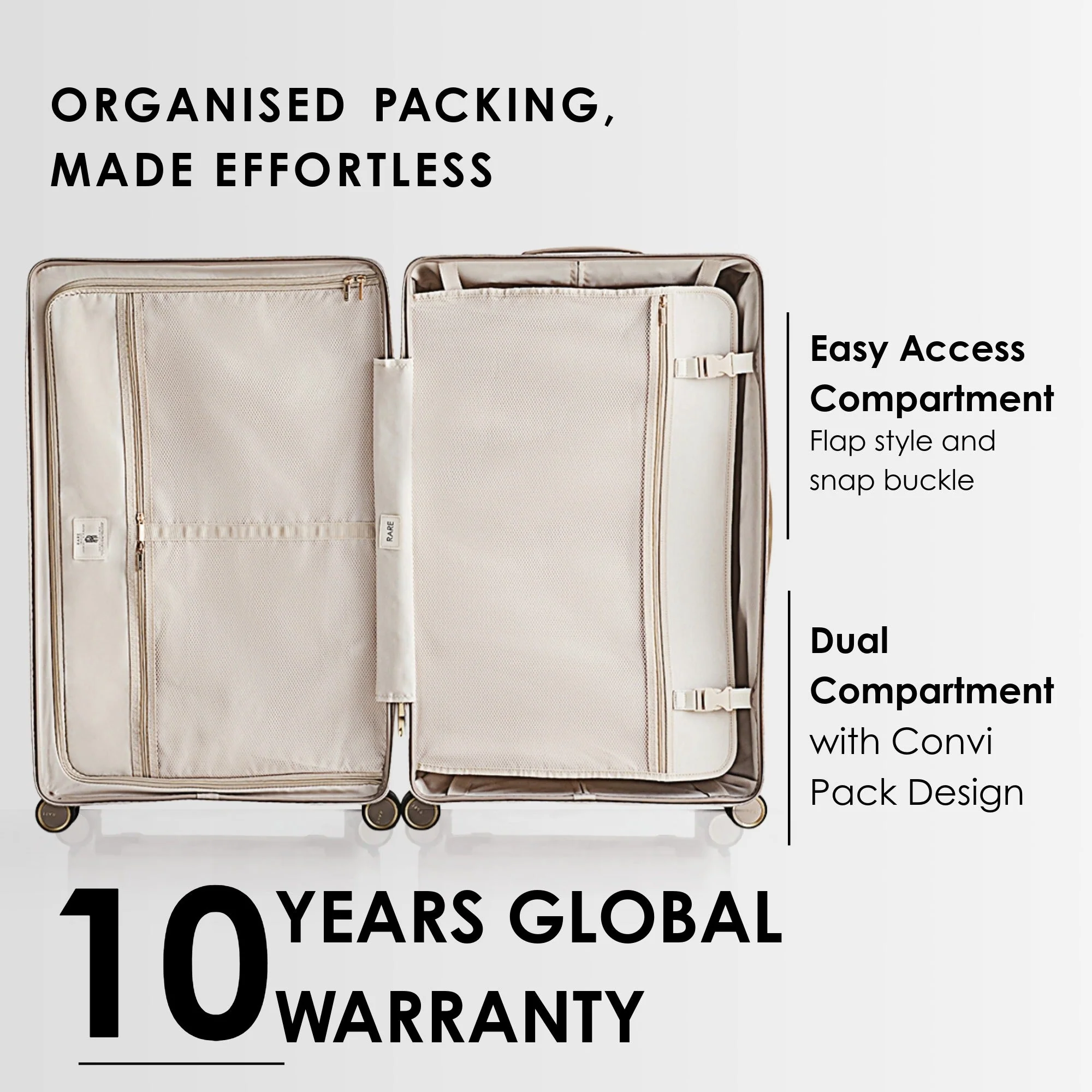 RARE RABBIT Tony Trolley – Hard Shell Polycarbonate Luggage - Image 223