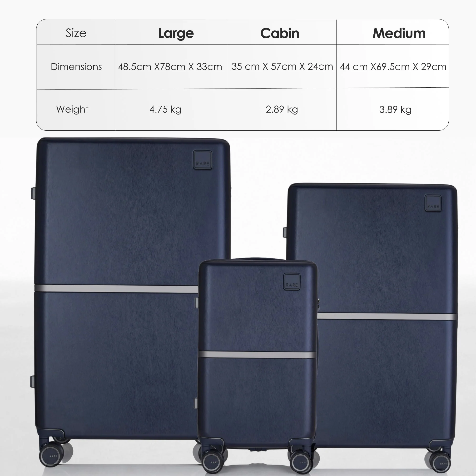 RARE RABBIT Tony Trolley – Hard Shell Polycarbonate Luggage - Image 239