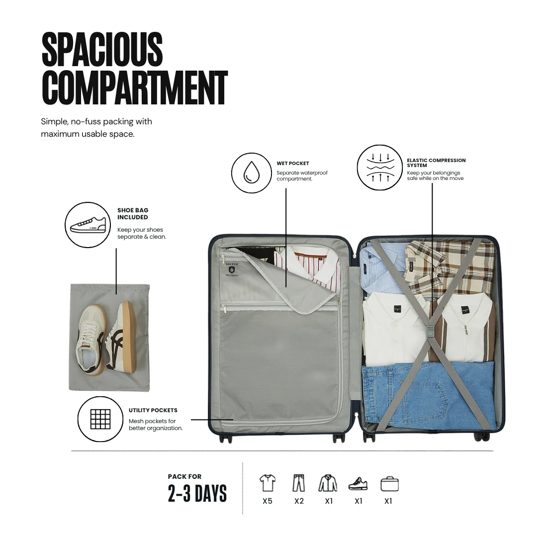 Snitch Layer Polypropylene Cabin Trolley (56 cm) - Image 14