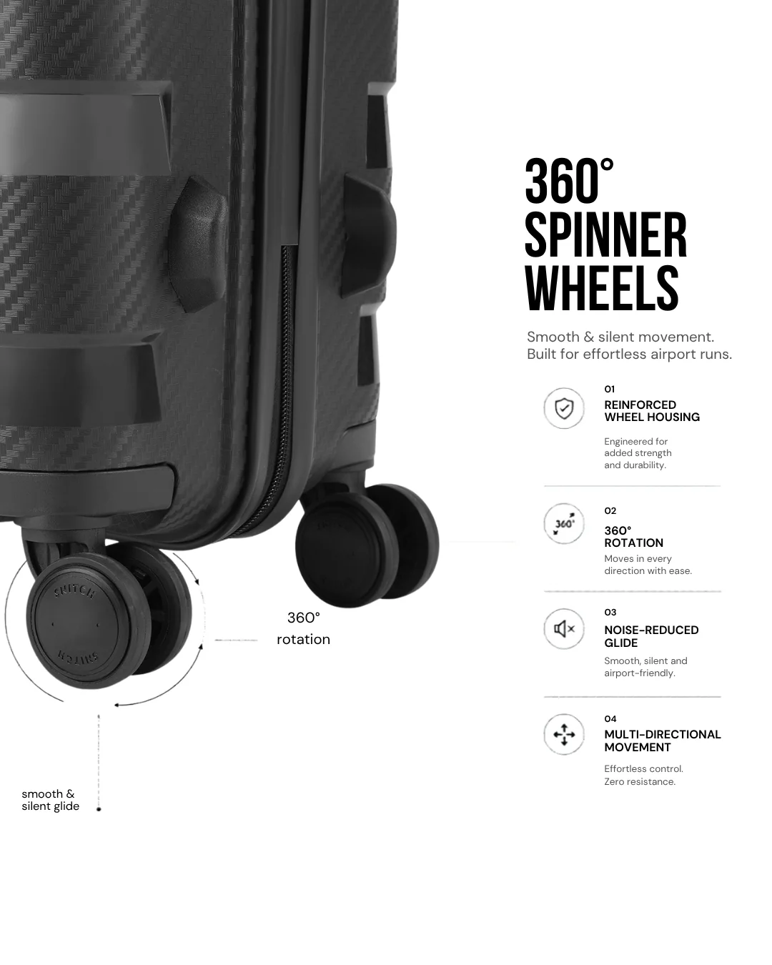 Snitch Layer Polypropylene Cabin Trolley (56 cm) - Image 7