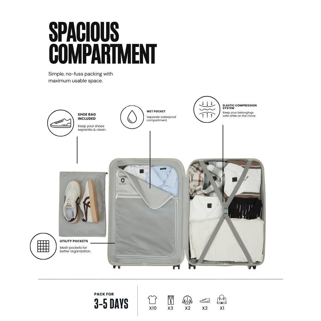 Snitch Layer Polypropylene Medium Check-in Trolley (65–70 cm) - Image 21