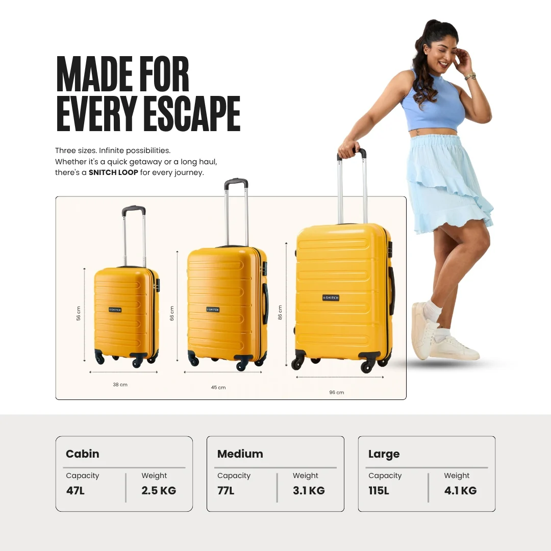 Snitch Loop Polypropylene Set of 3 Trolley (4 Wheels) - Image 30