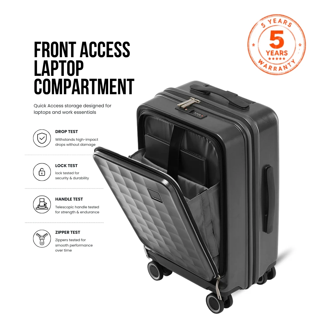 Snitch Rubik Polycarbonate Laptop Cabin Trolley (56 cm | 8 Wheels) - Image 12