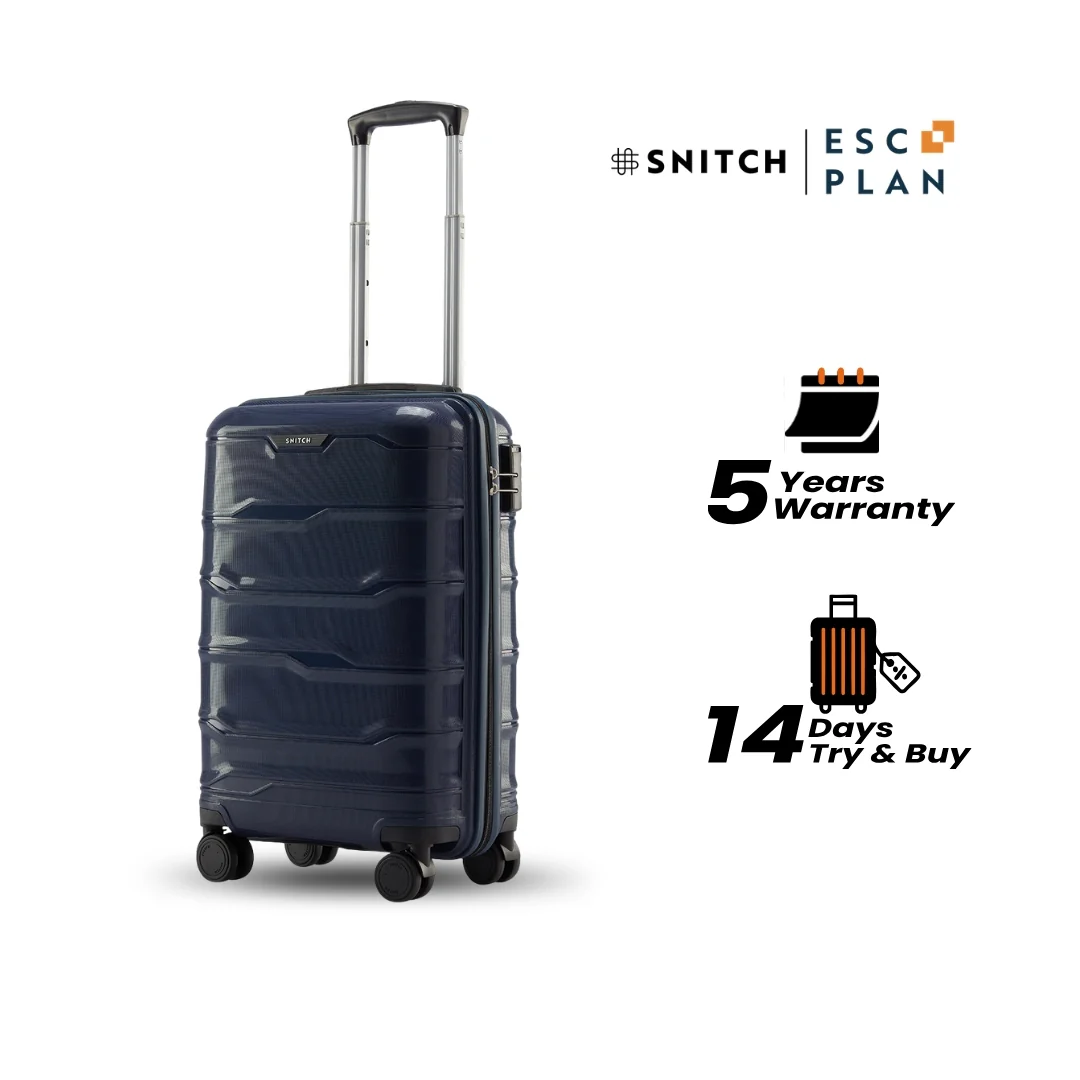 Snitch Vector Polypropylene Cabin Trolley (56 cm | 8 Wheels) - Image 18