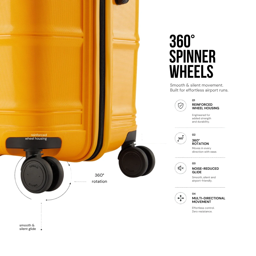 Snitch Vector Polypropylene Cabin Trolley (56 cm | 8 Wheels) - Image 30