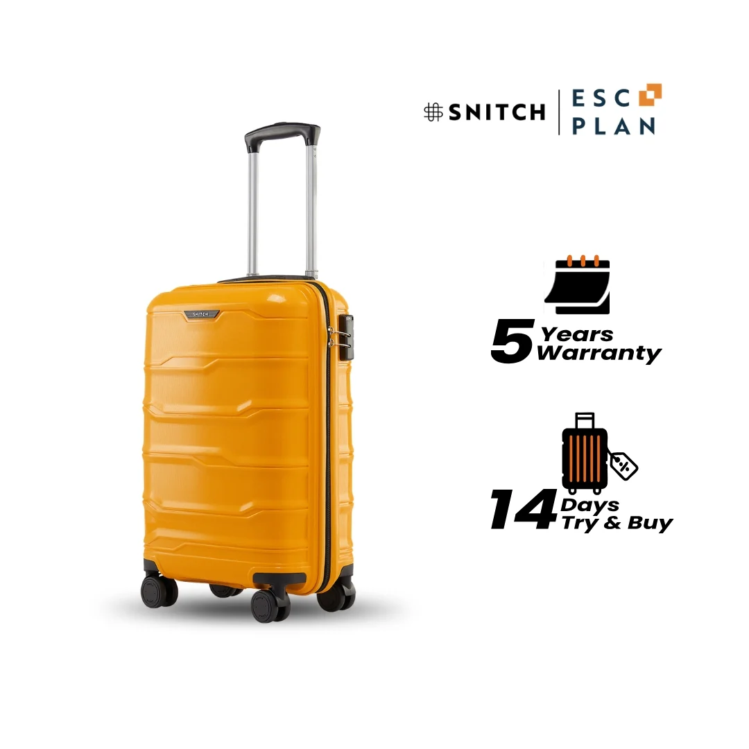 Snitch Vector Polypropylene Cabin Trolley (56 cm | 8 Wheels) - Image 36