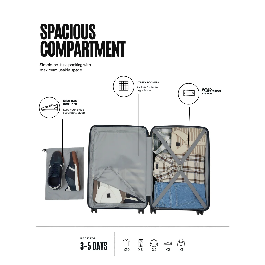 Snitch Vector Polypropylene Set of 2 Trolley (8 Wheels) - Image 13