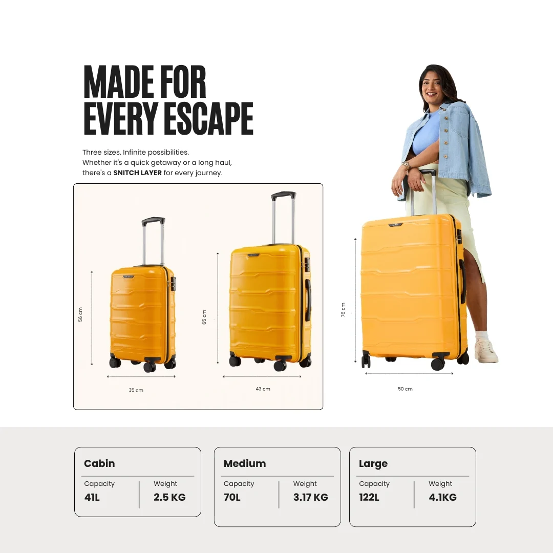 Snitch Vector Polypropylene Set of 2 Trolley (8 Wheels) - Image 28