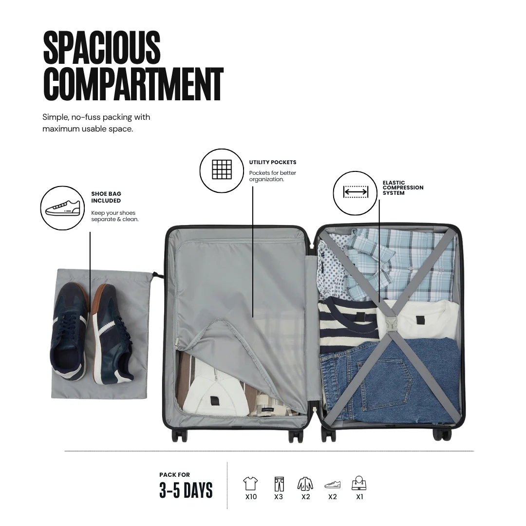 Snitch Vector Polypropylene Set of 2 Trolley (8 Wheels) - Image 5