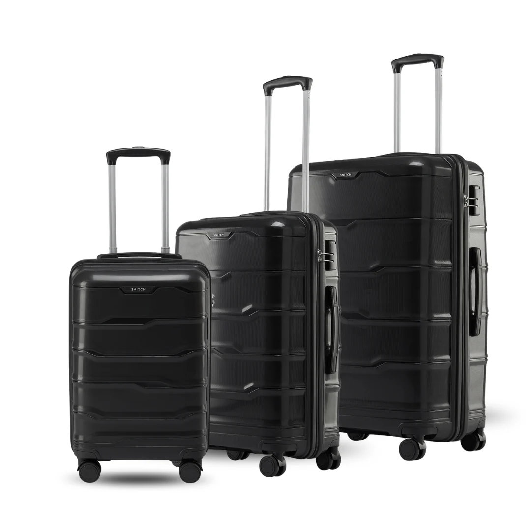 Snitch Vector Polypropylene Set of 3 Trolley (8 Wheels)