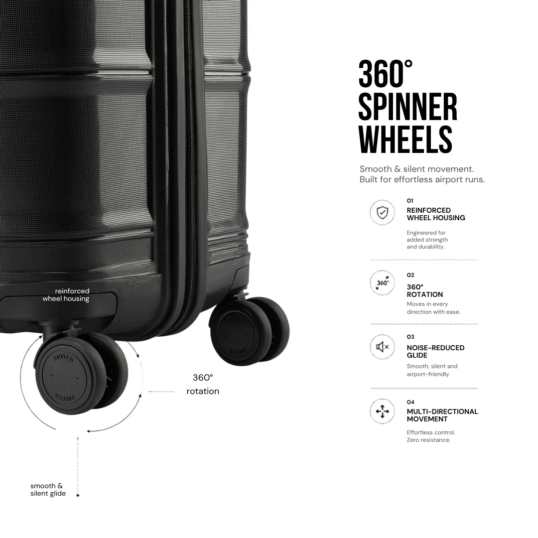 Snitch Vector Polypropylene Set of 3 Trolley (8 Wheels) - Image 3