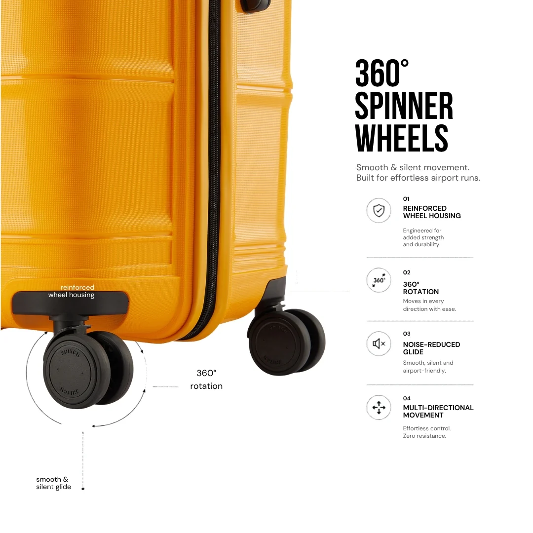 Snitch Vector Polypropylene Set of 3 Trolley (8 Wheels) - Image 30