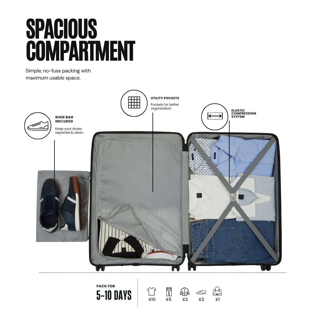 Snitch Vector Polypropylene Set of 3 Trolley (8 Wheels) - Image 5