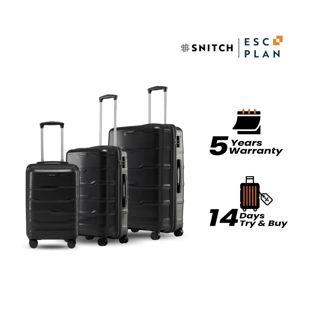 Snitch Vector Polypropylene Set of 3 Trolley (8 Wheels) - Image 8